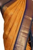 Pure Handloom Butta Contrast Kanjeevaram Silk Saree